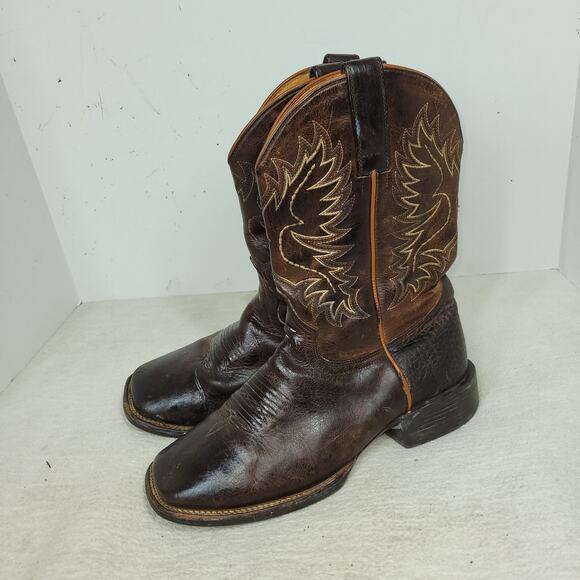 Rank 45 Boots Mens Size 9EE Brown Leather Xero Gravity Unit Western Gorpcore Job - Picture 8 of 14